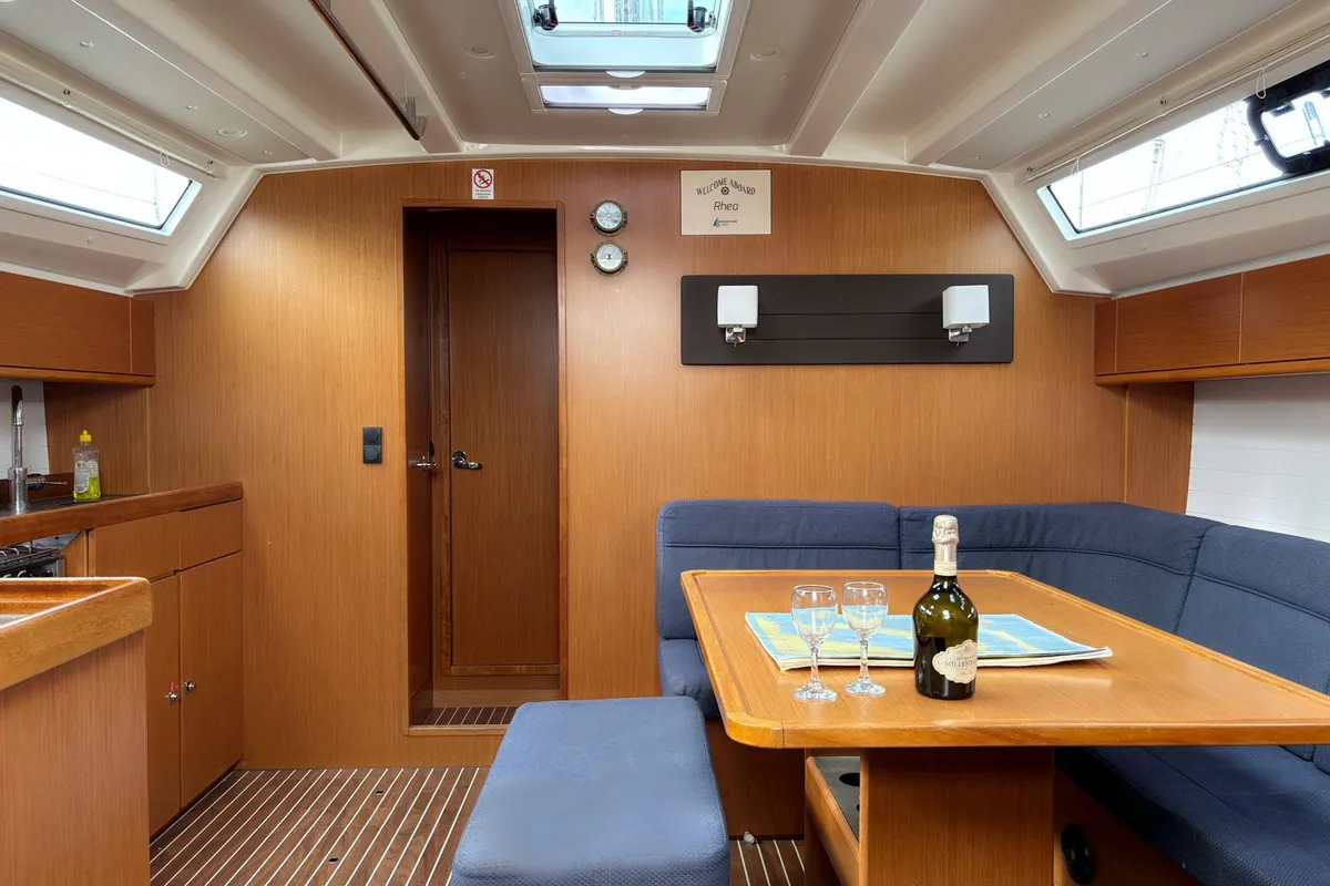 Salon of Rhea, a Bavaria Cruiser 46 sailboat at Općina Pakoštane, Croatia