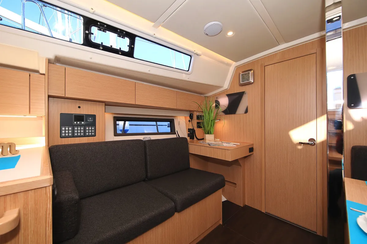 Salon of Lizzy, a Bavaria C42 Style sailboat at Grad Trogir, Croatia