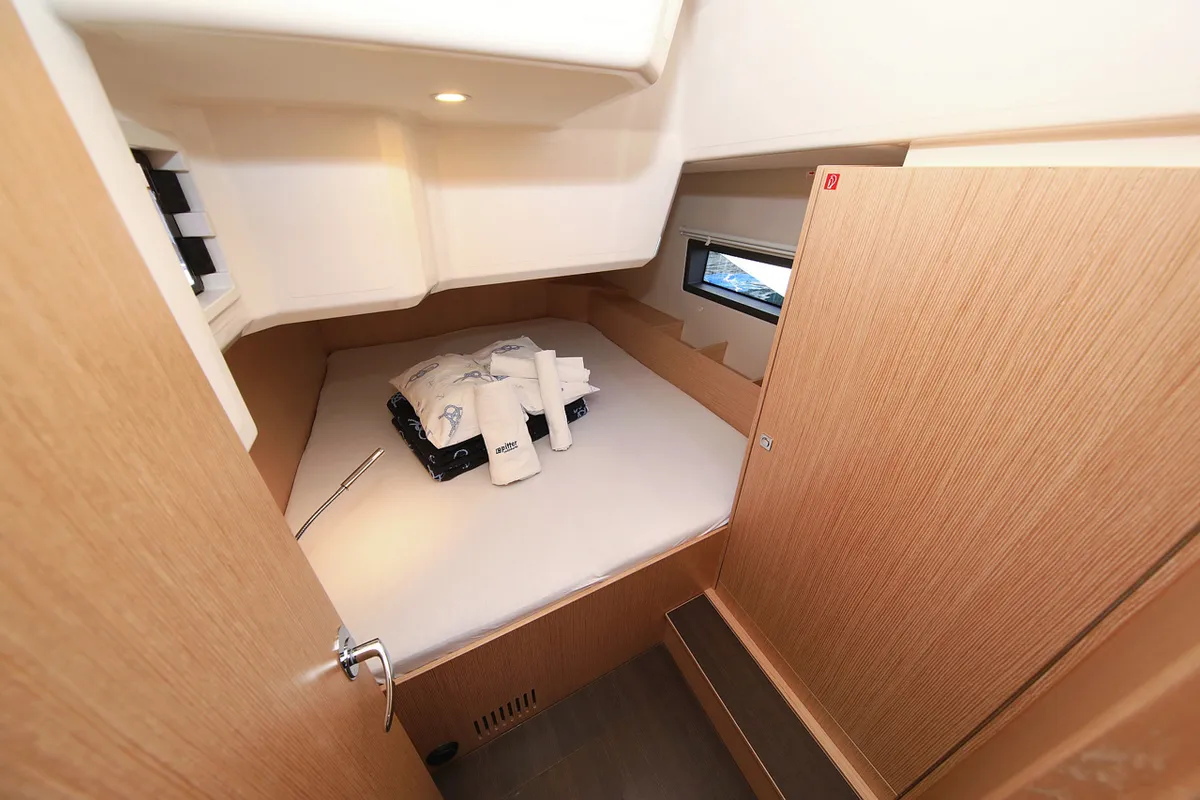 Cabin on Lizzy, a Bavaria C42 Style sailboat at Grad Trogir, Croatia