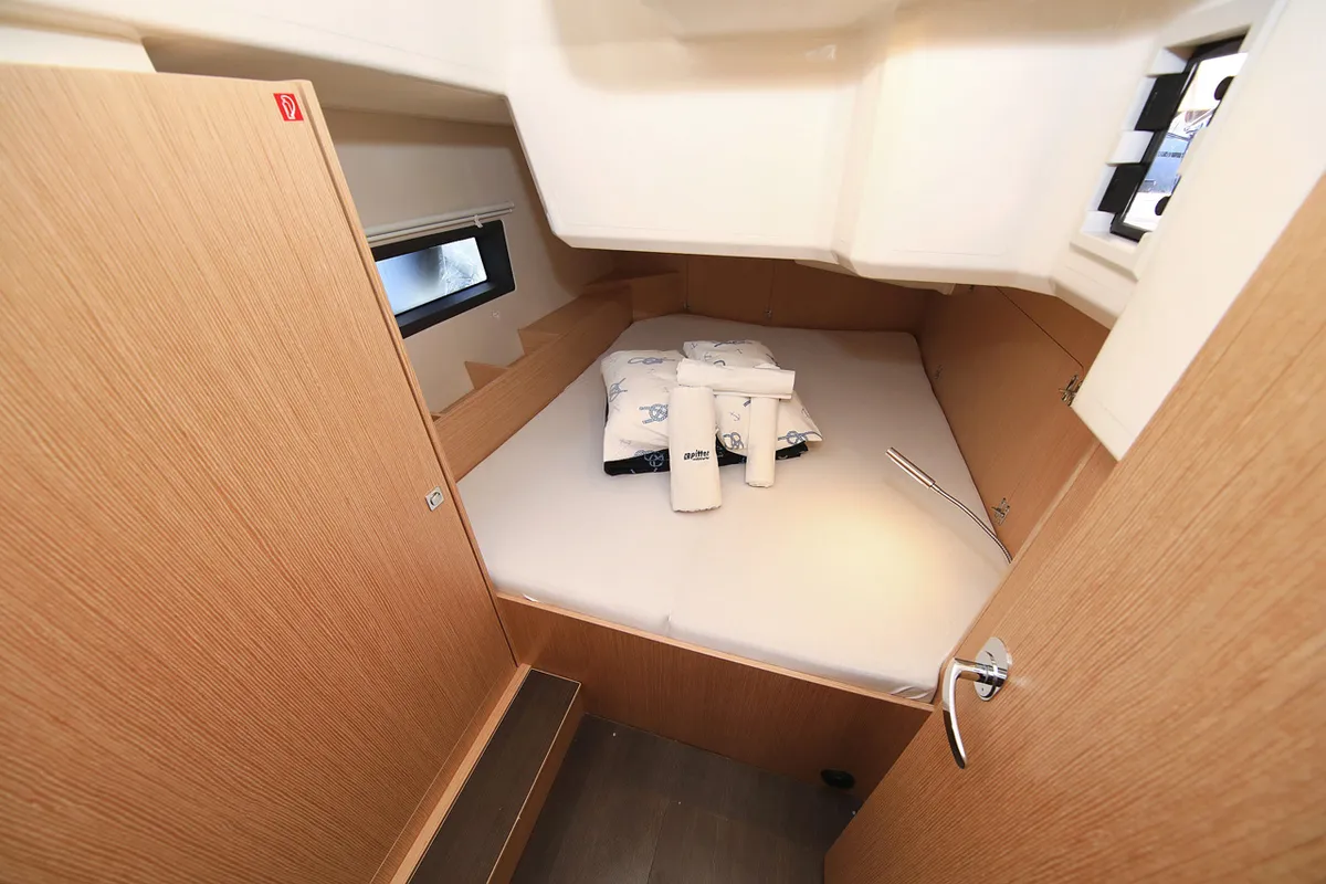 Cabin on Lizzy, a Bavaria C42 Style sailboat at Grad Trogir, Croatia