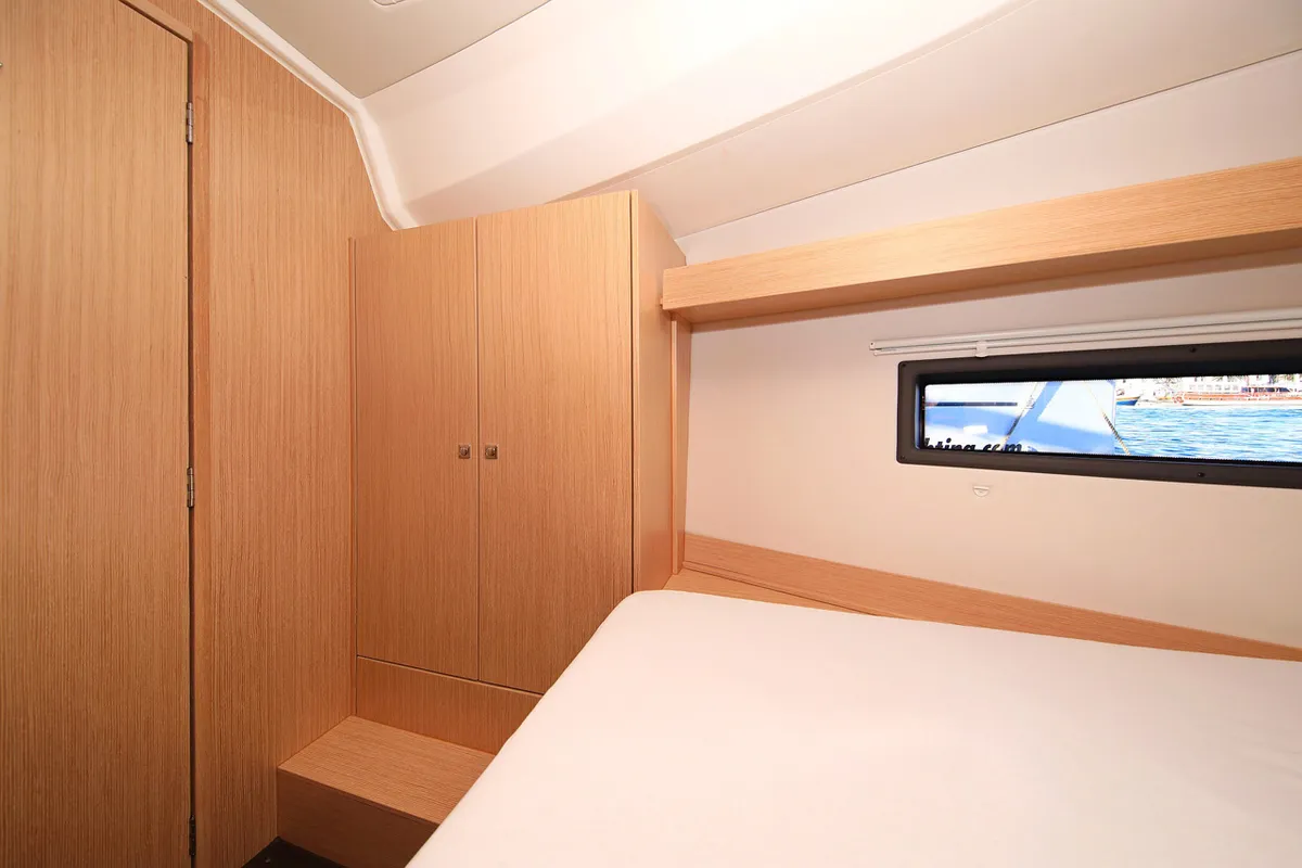 Cabin on Lizzy, a Bavaria C42 Style sailboat at Grad Trogir, Croatia