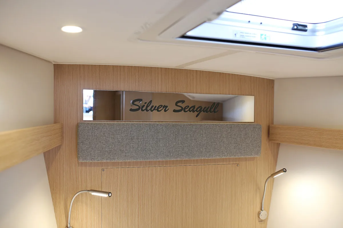 Cabin on Silver Seagull, a Bavaria C42 Style sailboat at Grad Biograd na Moru, Croatia