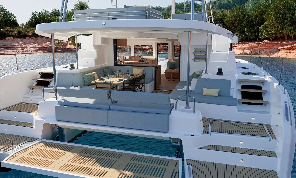 Princess M, a Lagoon 47 catamaran at Seget Donji, Croatia