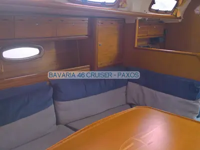 Paxos, a Bavaria 46 Cruiser sailboat at Kontokali, Greece