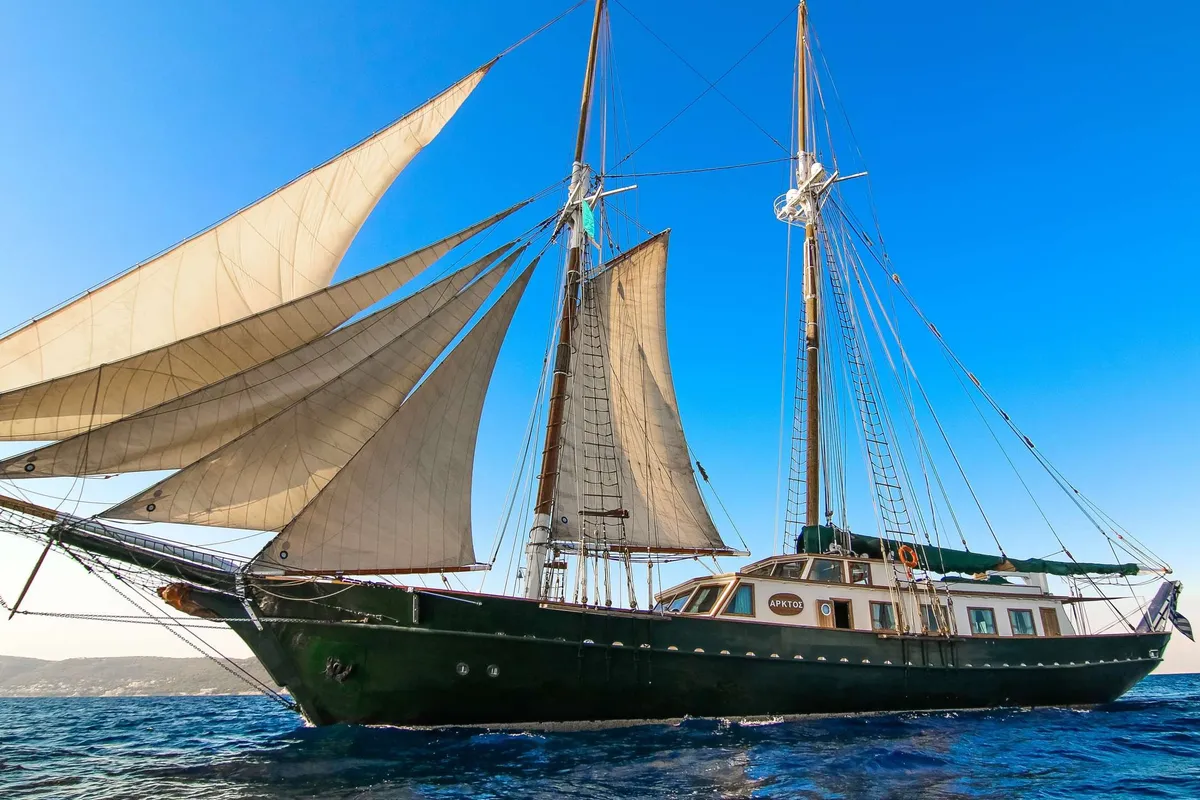 Arktos, a Motor sailer sailboat at Municipal Unit of Nea Peramos, Greece