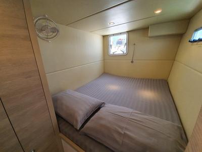 Cabin on Fortunate Sun, a Island Spirit 410 catamaran at Mai Khao, Thailand
