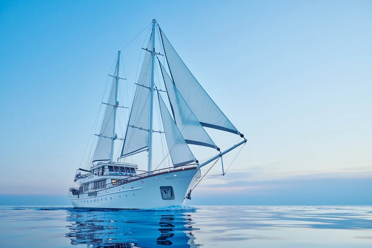 Exterior view of Corsario, a Custom Made Corsario sailboat at Split, Croatia