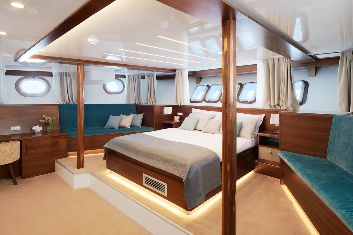Cabin on Corsario, a Custom Made Corsario sailboat at Split, Croatia