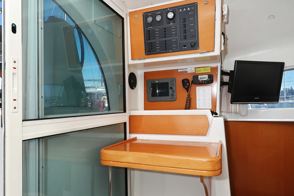Love Song, a Lagoon 380 S2 catamaran at Grad Biograd na Moru, Croatia