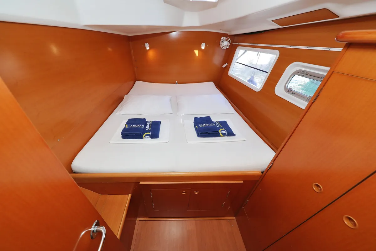 Cabin on Love Song, a Lagoon 380 S2 catamaran at Grad Biograd na Moru, Croatia