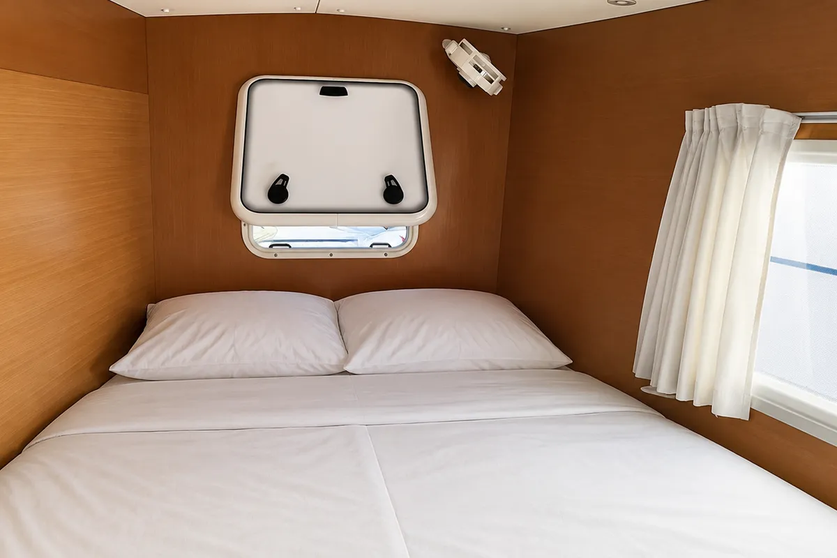 Love Song, a Lagoon 380 S2 catamaran at Grad Biograd na Moru, Croatia