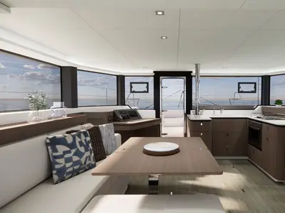 Leopard 43, a catamaran at Uturoa, France