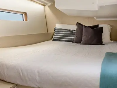 Cabin on Moorings 42.3 Exclusive, a Beneteau Oceanis 40.1 sailboat at Marigot, France