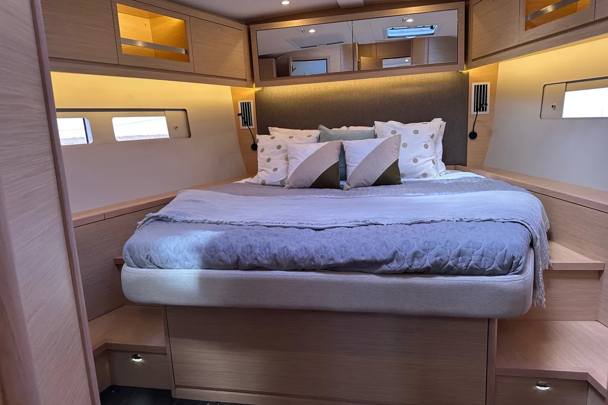 Cabin on Dream Big, a Dufour 530 sailboat at Road Town, British Virgin Islands