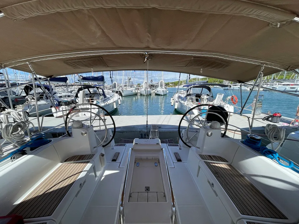 Deck of Magic Dreams, a Jeanneau Sun Odyssey 509 sailboat at Općina Sukošan, Croatia