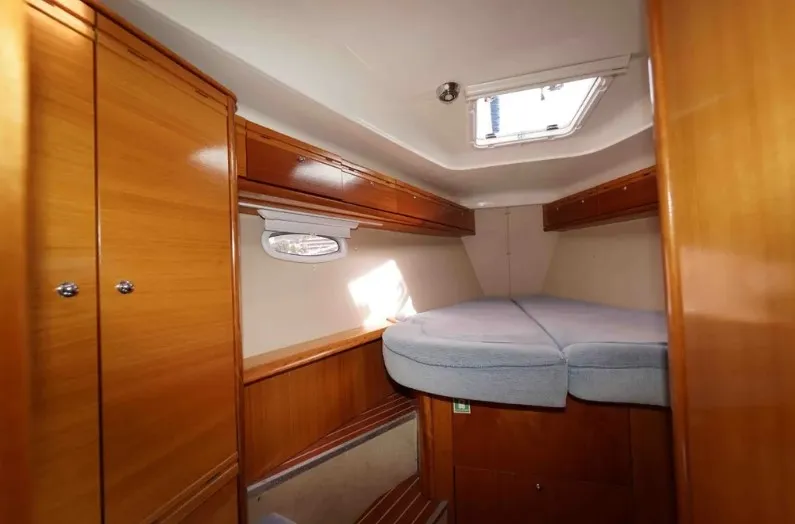 Cabin on Ariadni, a Bavaria 40 Cruiser sailboat at Preveza, Greece