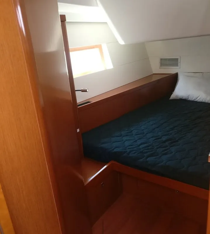 Lucky Trader, a Beneteau Oceanis 55 sailboat at Lavrion, Greece