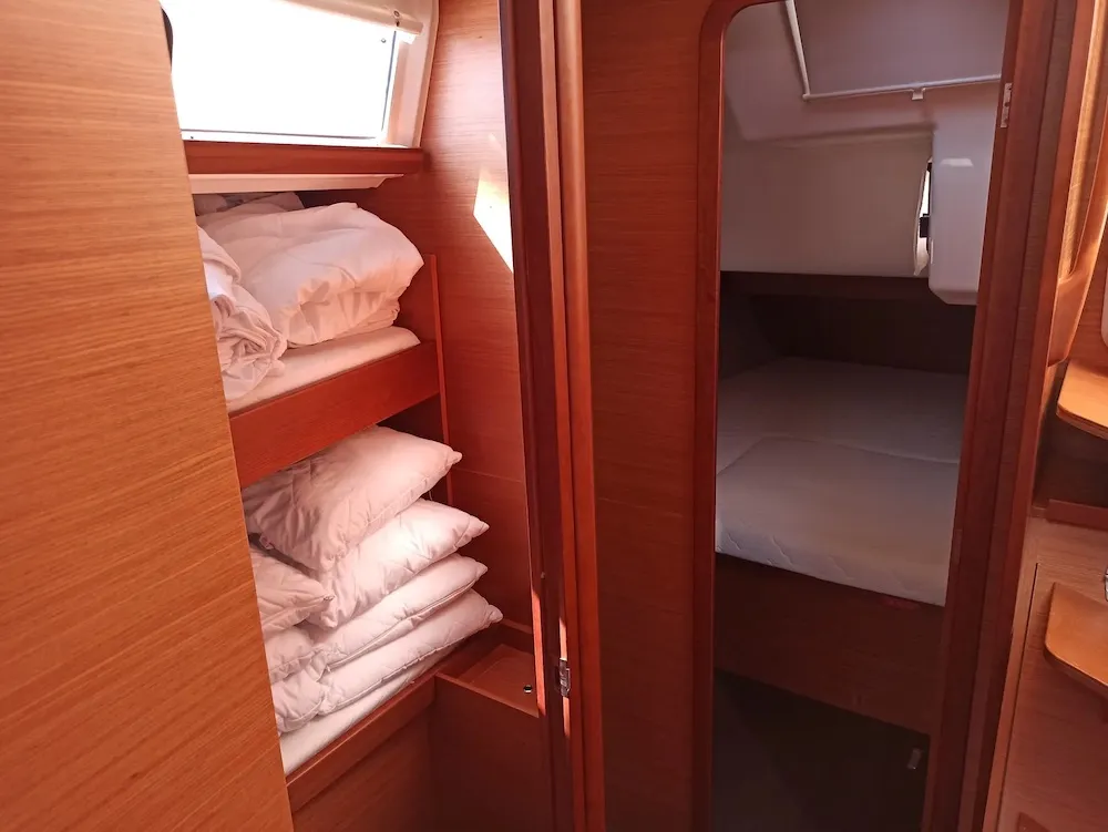 Cabin on Barrique I, a Dufour 460 GL sailboat at Seget Donji, Croatia