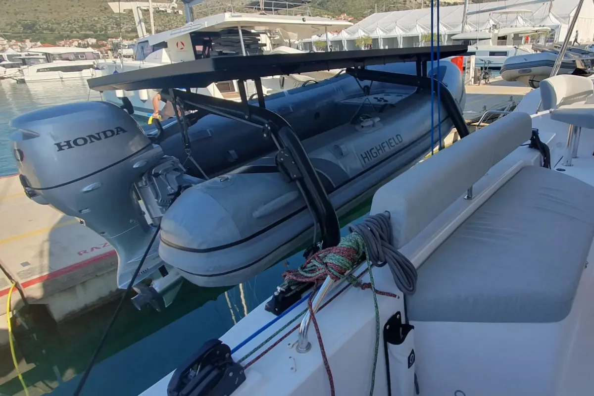 Double Memory, a Nautitech 44 Open catamaran at Primošten, Croatia