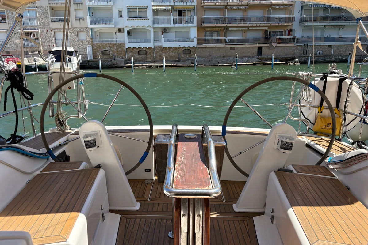 Kami, a Hanse 345 sailboat at Castelló d'Empúries, Spain
