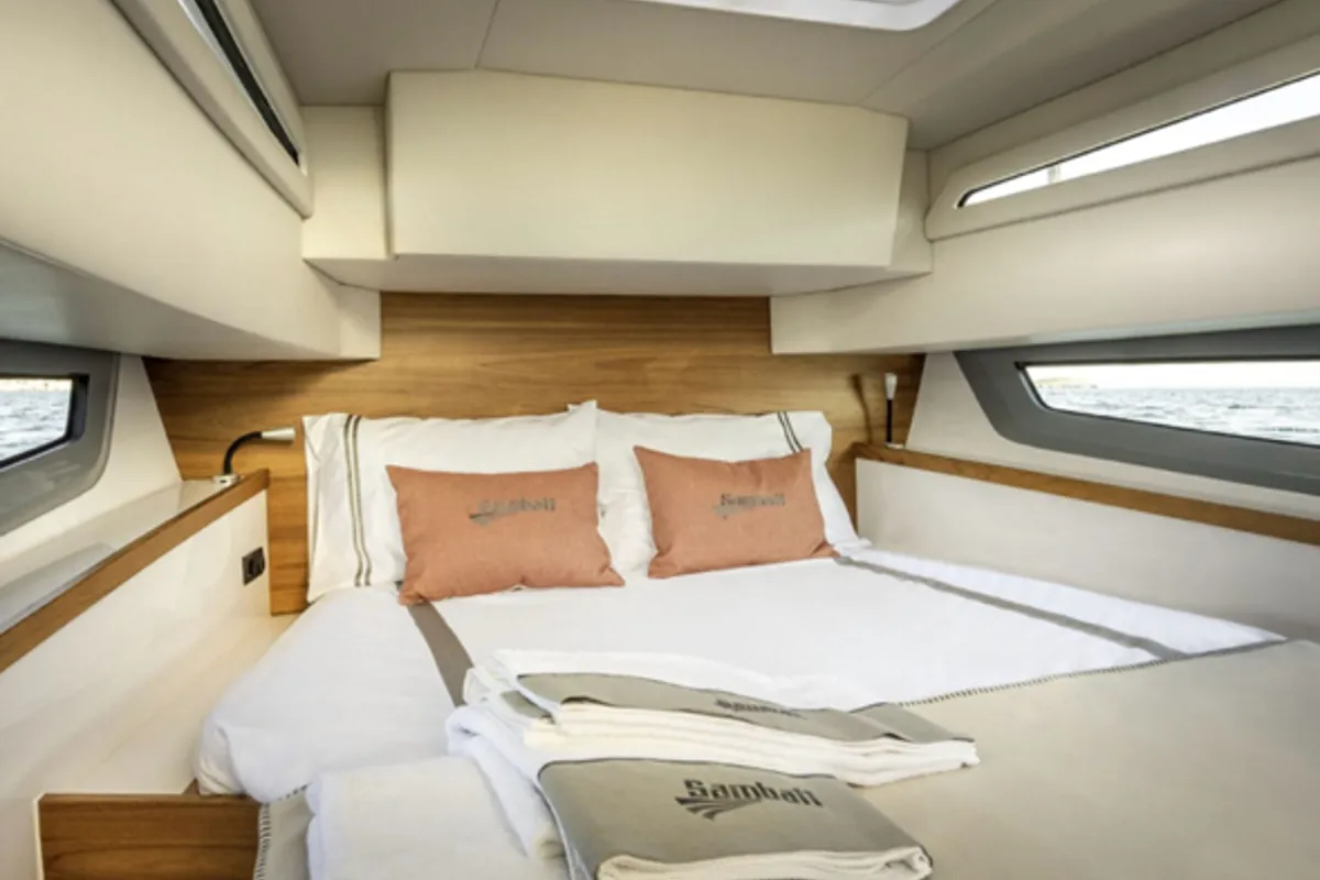 Cabin on Samba, a Gulet Motorboat motorboat at La Spezia, Italy