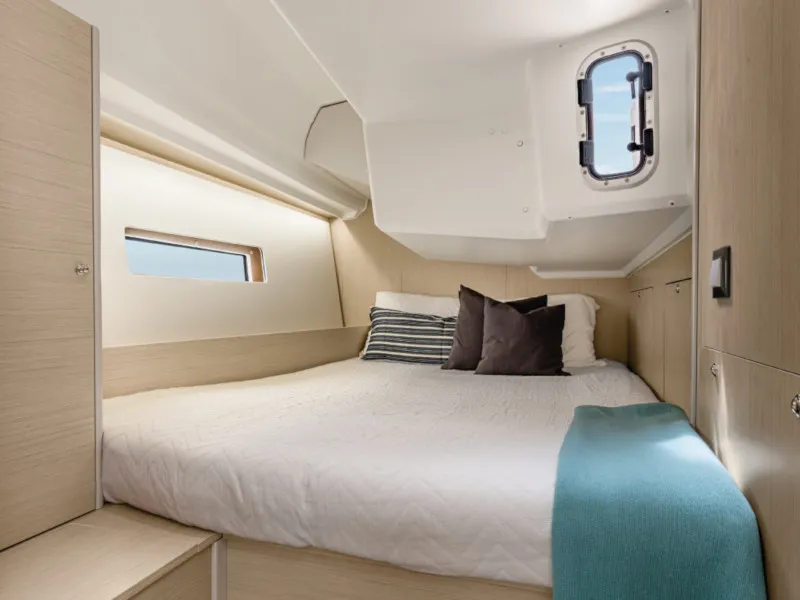 Cabin on Alma Libre VII, a Beneteau Oceanis 40.1 sailboat at Municipal Unit of Lefkada, Greece