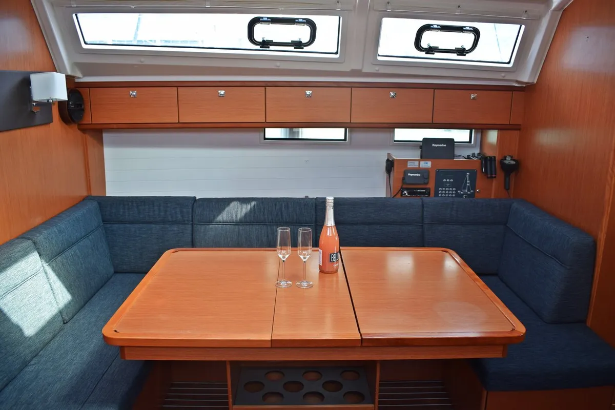 Cabin on Lovrečina, a Bavaria Cruiser 46 sailboat at Grad Kaštela, Croatia