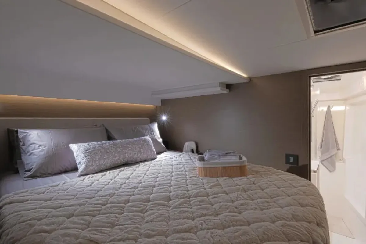 Cabin on Moorings 4600 Exclusive, a Leopard 46 catamaran at Marigot, France
