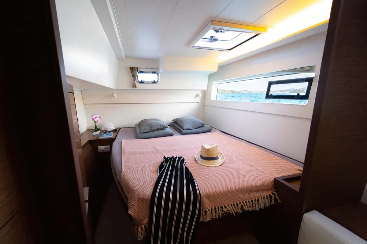 Cabin on Millennium Falcon, a Lagoon 40 catamaran at Grad Šibenik, Croatia