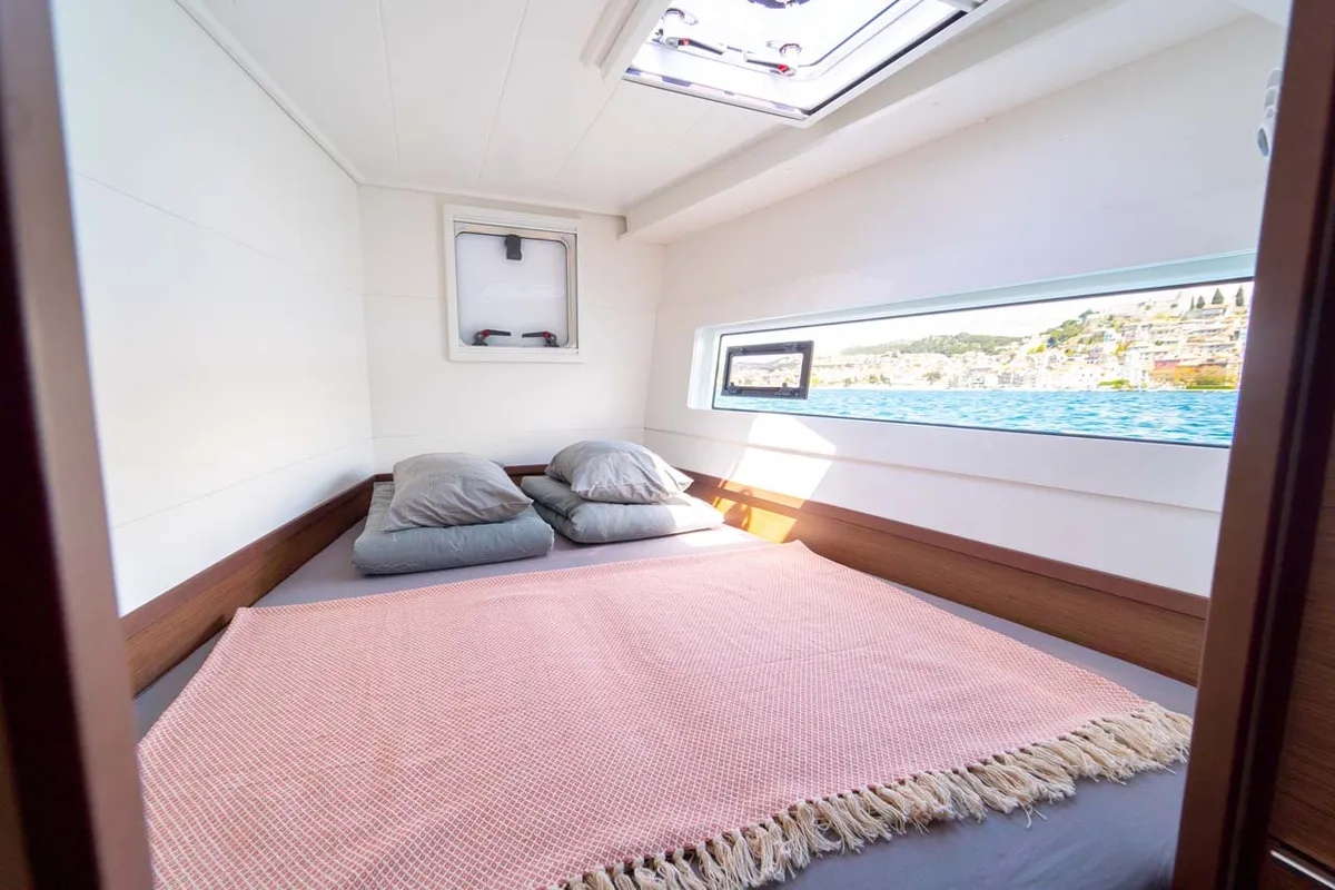 Cabin on Millennium Falcon, a Lagoon 40 catamaran at Grad Šibenik, Croatia