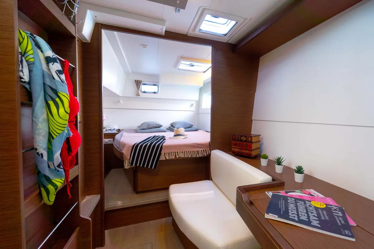 Cabin on Millennium Falcon, a Lagoon 40 catamaran at Grad Šibenik, Croatia