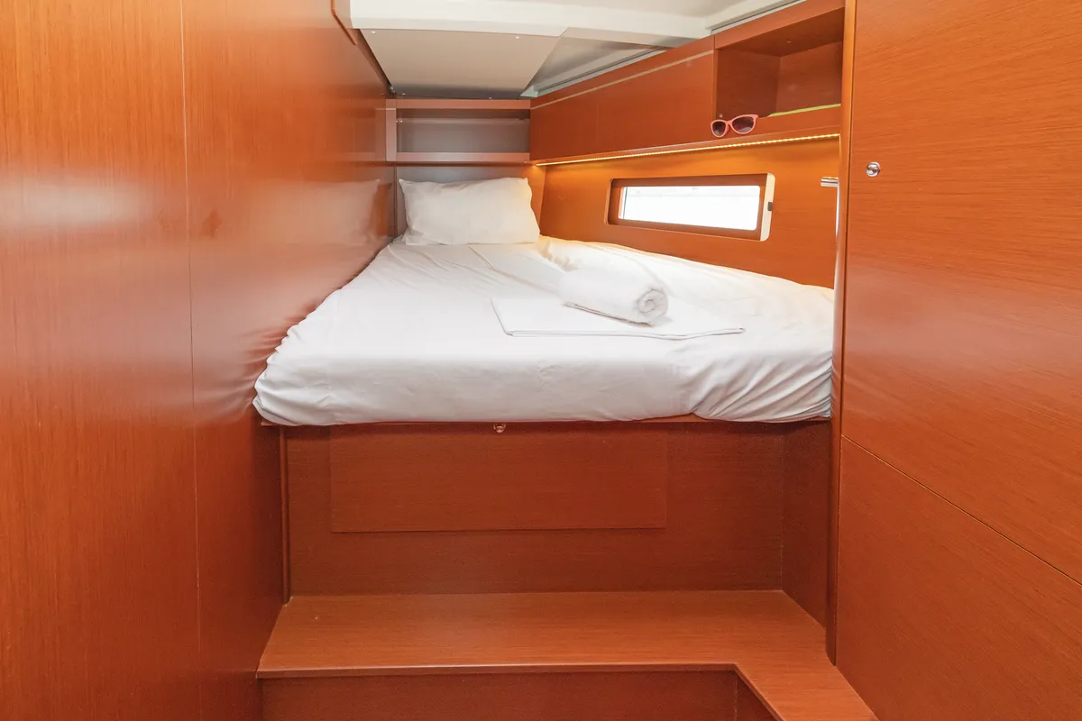 Cabin on Almyra, a Beneteau Oceanis 46.1 sailboat at Athens, Greece