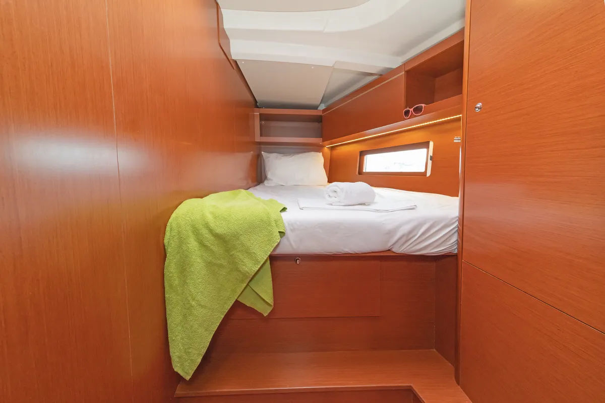 Cabin on Almyra, a Beneteau Oceanis 46.1 sailboat at Athens, Greece
