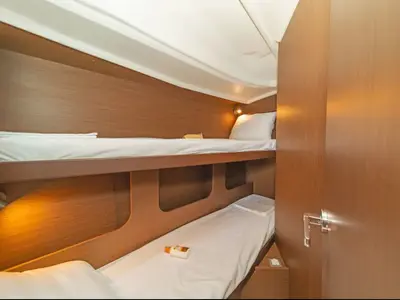 Cabin on AF-O40.1R, a Beneteau Oceanis 40.1 sailboat at Athens, Greece