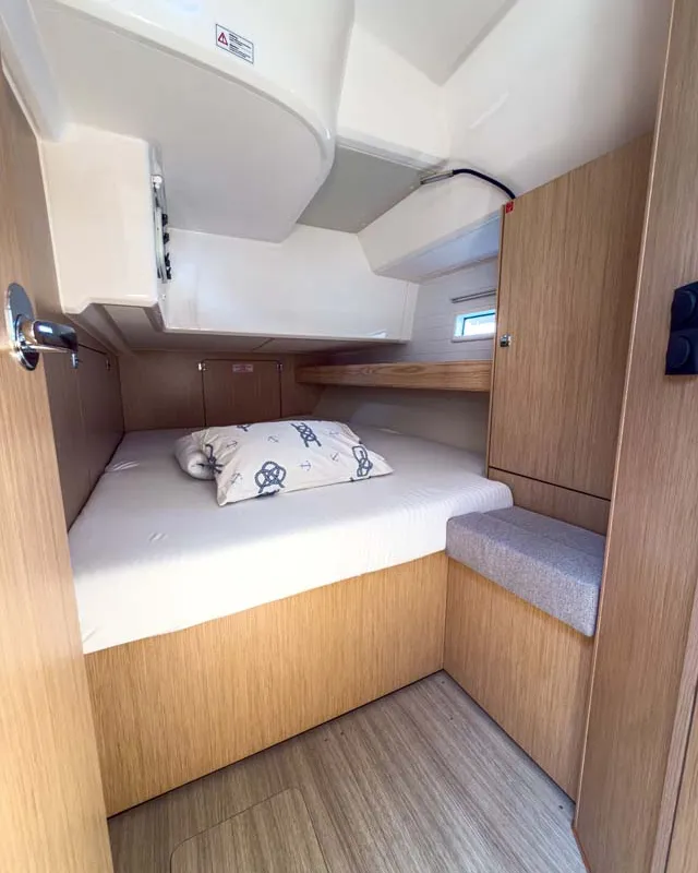 Cabin on Bravura, a Bavaria Voyager 45 sailboat at Grad Pula, Croatia
