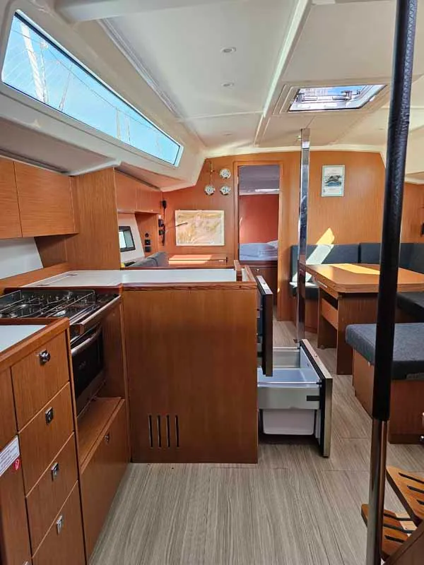 Galley of Nola, a Bavaria C42 sailboat at Punat, Croatia