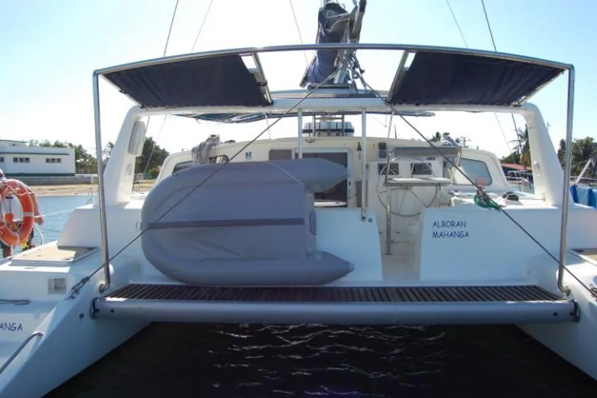Exterior view of Alboran Mahanga (Radazul), a Voyage 440 catamaran at El Rosario, Spain