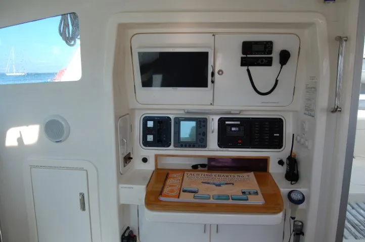 Alboran Mahanga (Radazul), a Voyage 440 catamaran at El Rosario, Spain