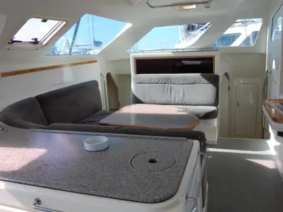 Salon of Alboran Mahanga (Radazul), a Voyage 440 catamaran at El Rosario, Spain
