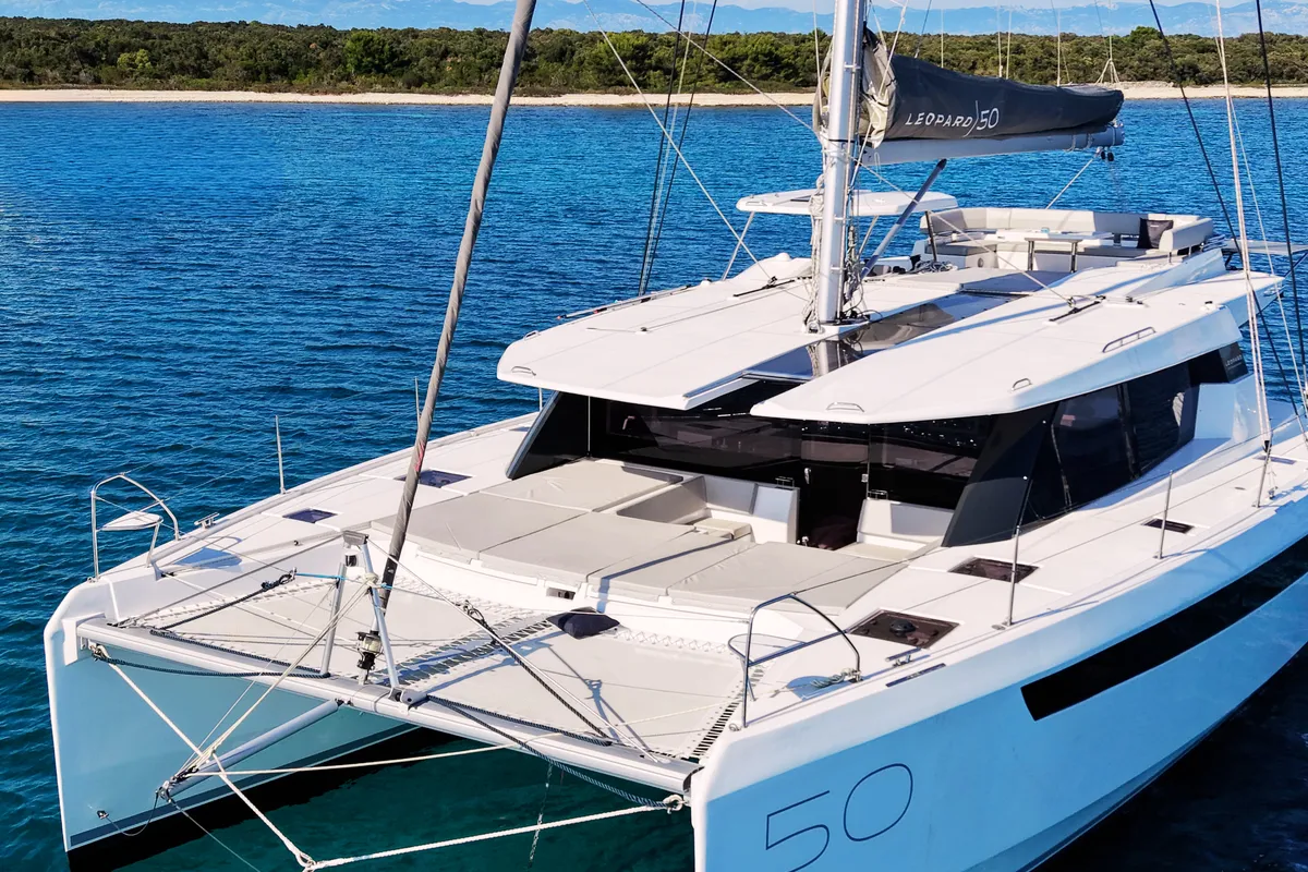 Sonea, a Leopard 50 catamaran at Sukošan, Croatia
