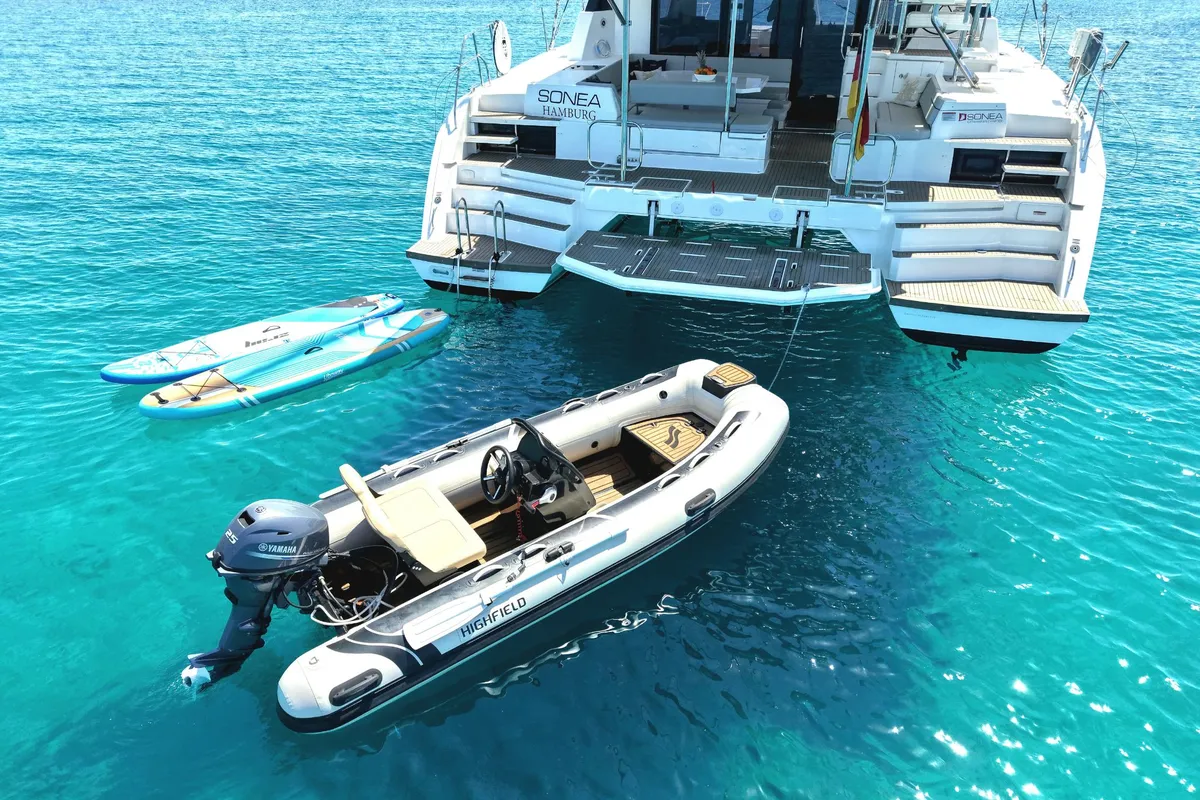 Sonea, a Leopard 50 catamaran at Sukošan, Croatia