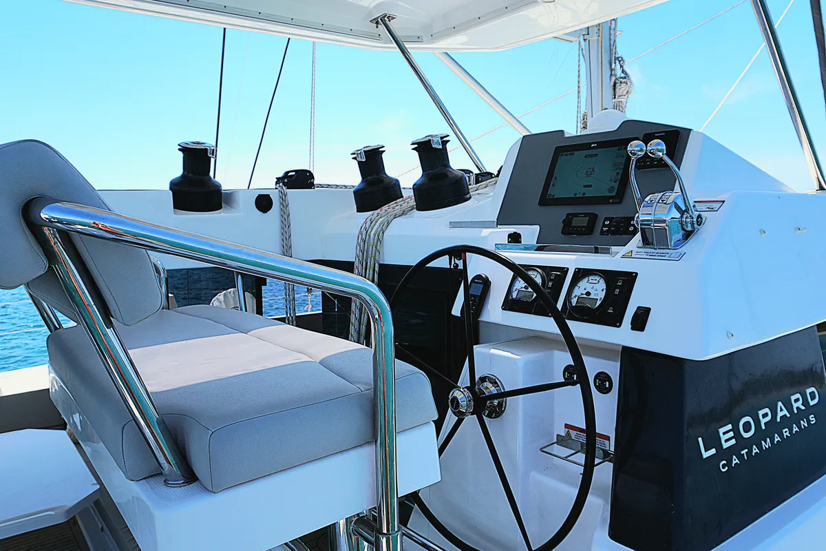 Sonea, a Leopard 50 catamaran at Sukošan, Croatia