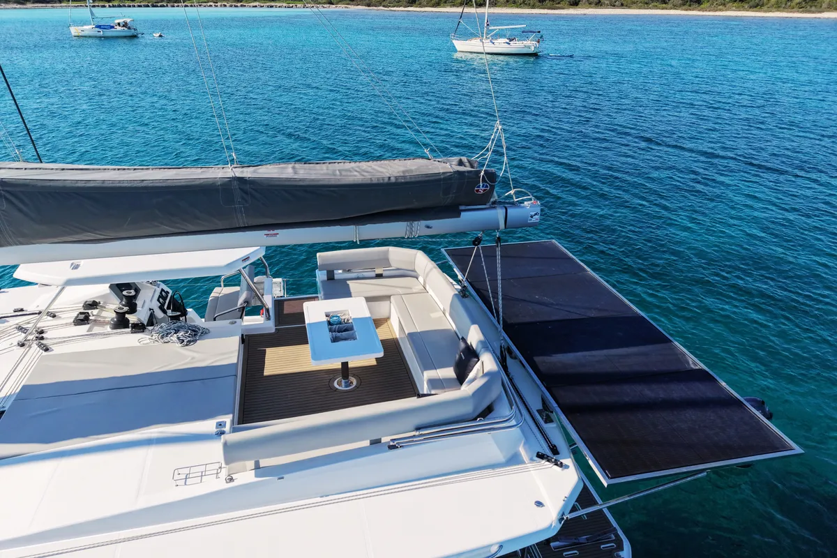Sonea, a Leopard 50 catamaran at Sukošan, Croatia
