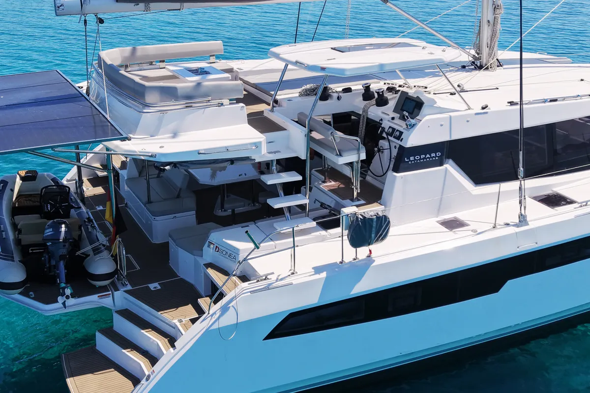 Sonea, a Leopard 50 catamaran at Sukošan, Croatia