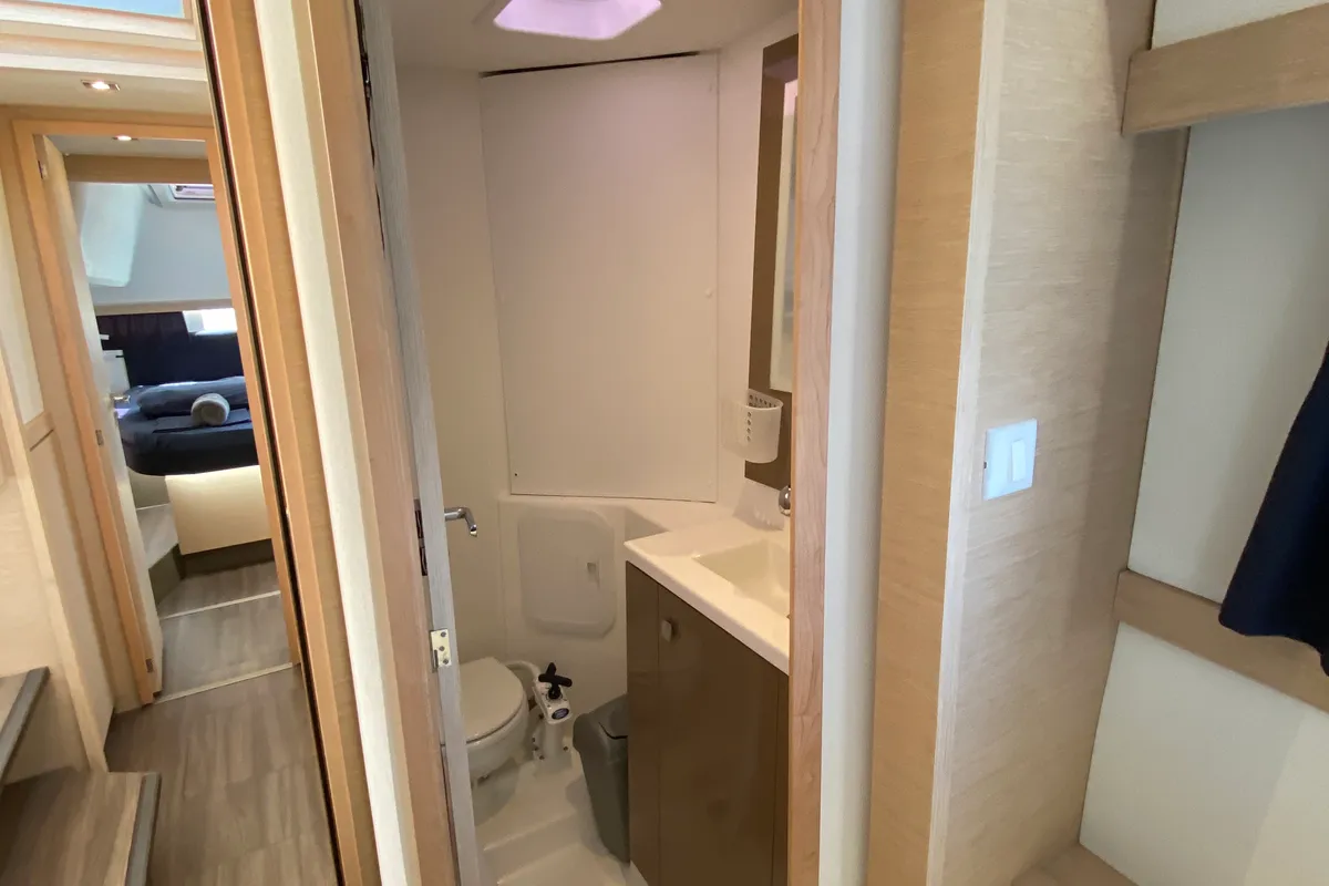 Head on Aquila, a Fountaine Pajot Lucia 40 catamaran at San Miguel de Abona, Spain