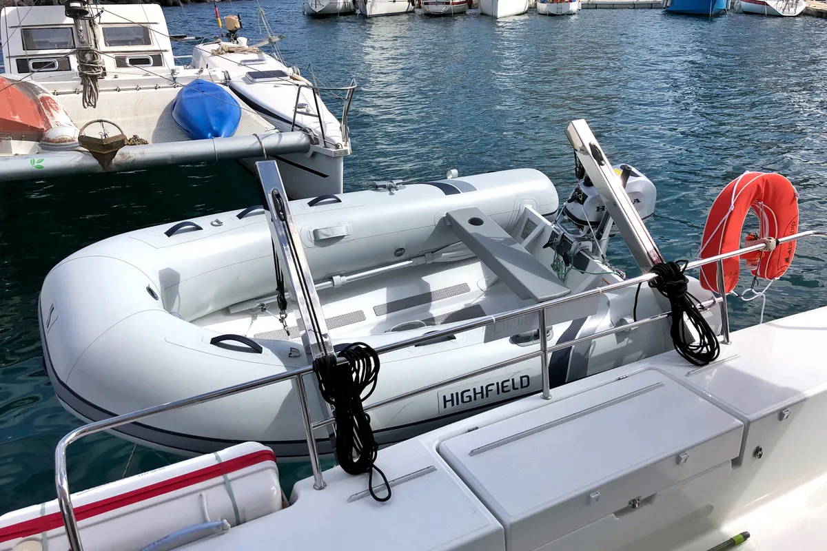 Aquila, a Fountaine Pajot Lucia 40 catamaran at San Miguel de Abona, Spain