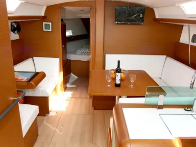 Head on Mira, a Jeanneau Sun Odyssey 419 sailboat at Grad Pula, Croatia