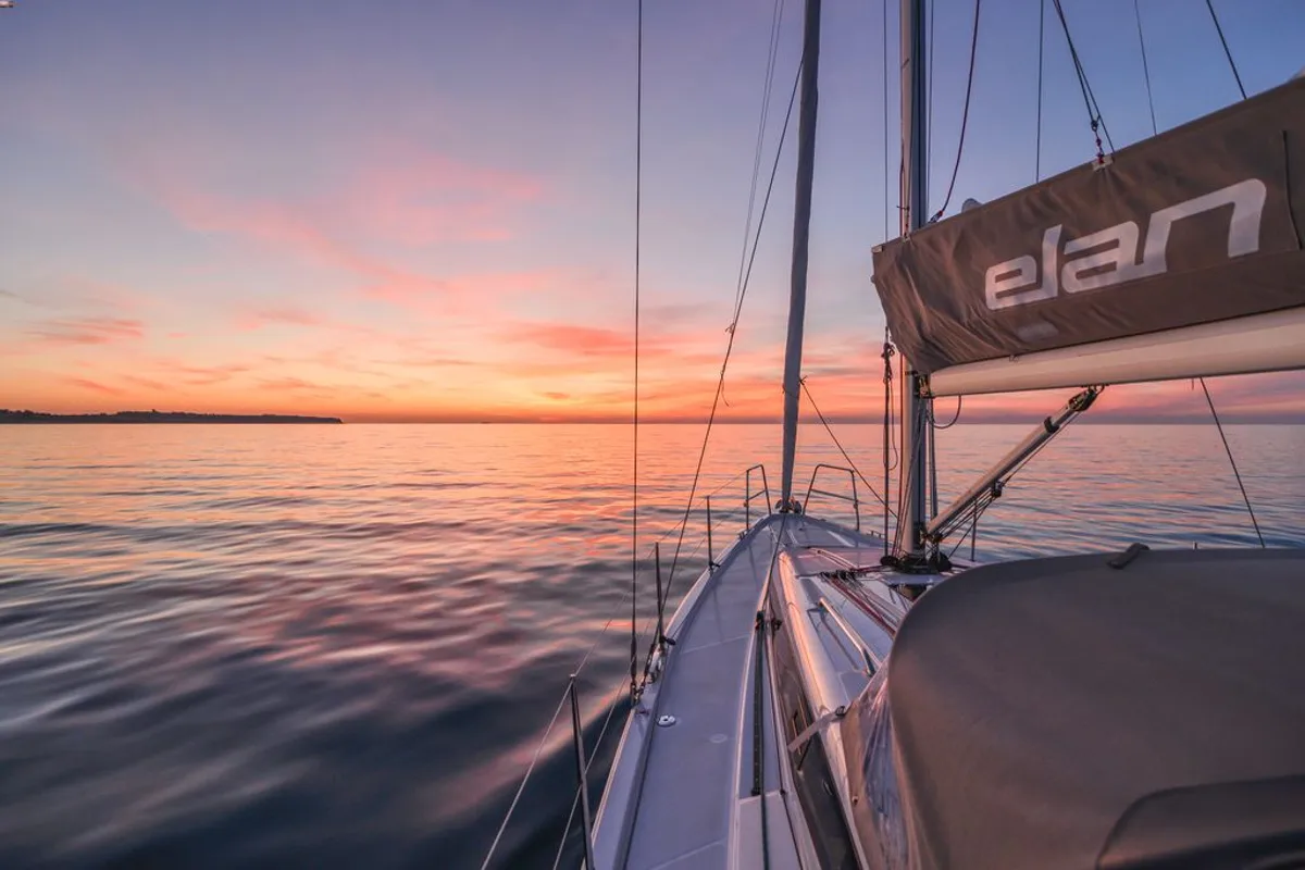Exterior view of Cooper, a Elan E4 sailboat at Zadar, Croatia