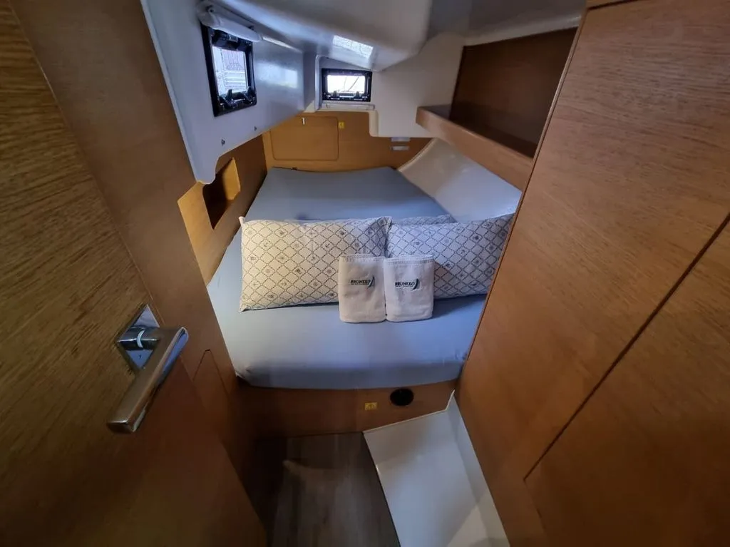 Cabin on Cooper, a Elan E4 sailboat at Zadar, Croatia