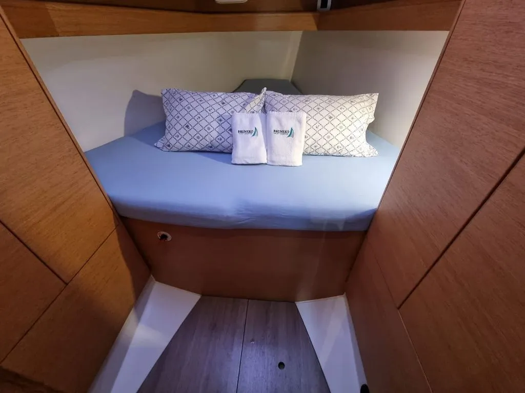 Cabin on Cooper, a Elan E4 sailboat at Zadar, Croatia